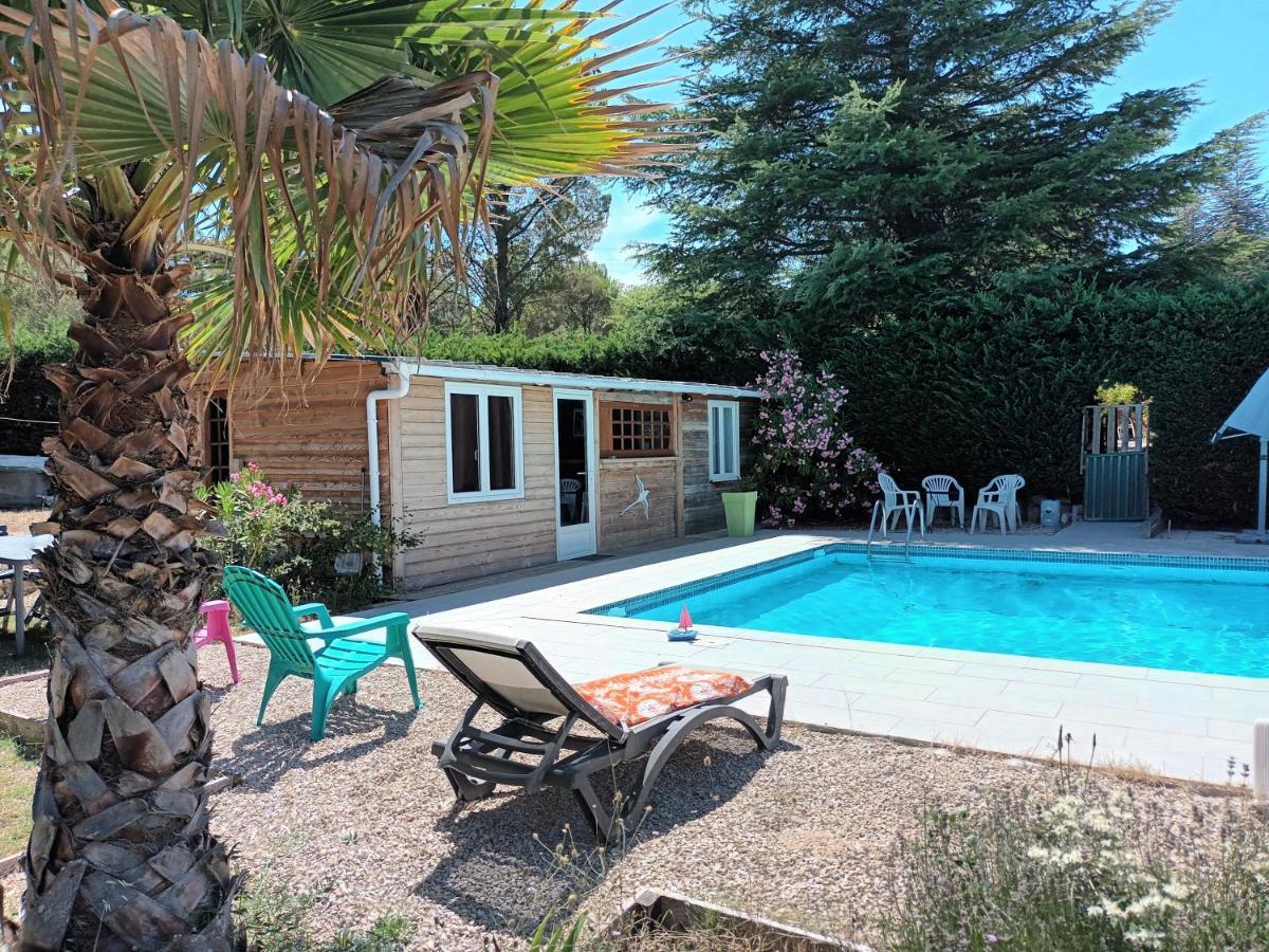 Chalet Banane Devant Piscine, A 6Km Du Festival De Piano De La Roque D'Antheron Rognes Bagian luar foto