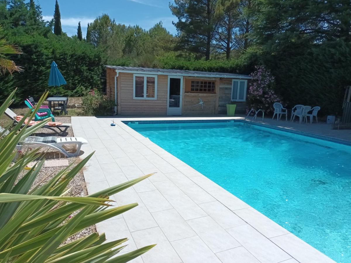 Chalet Banane Devant Piscine, A 6Km Du Festival De Piano De La Roque D'Antheron Rognes Bagian luar foto